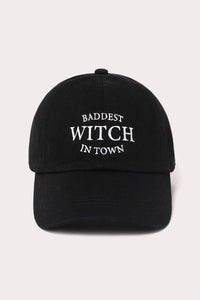 Baddest Witch in Town Embroidery Baseball Cap