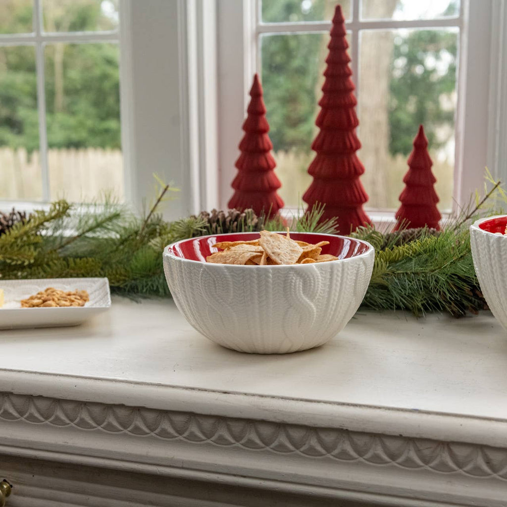 8.75" CREAM SWEATER BOWL