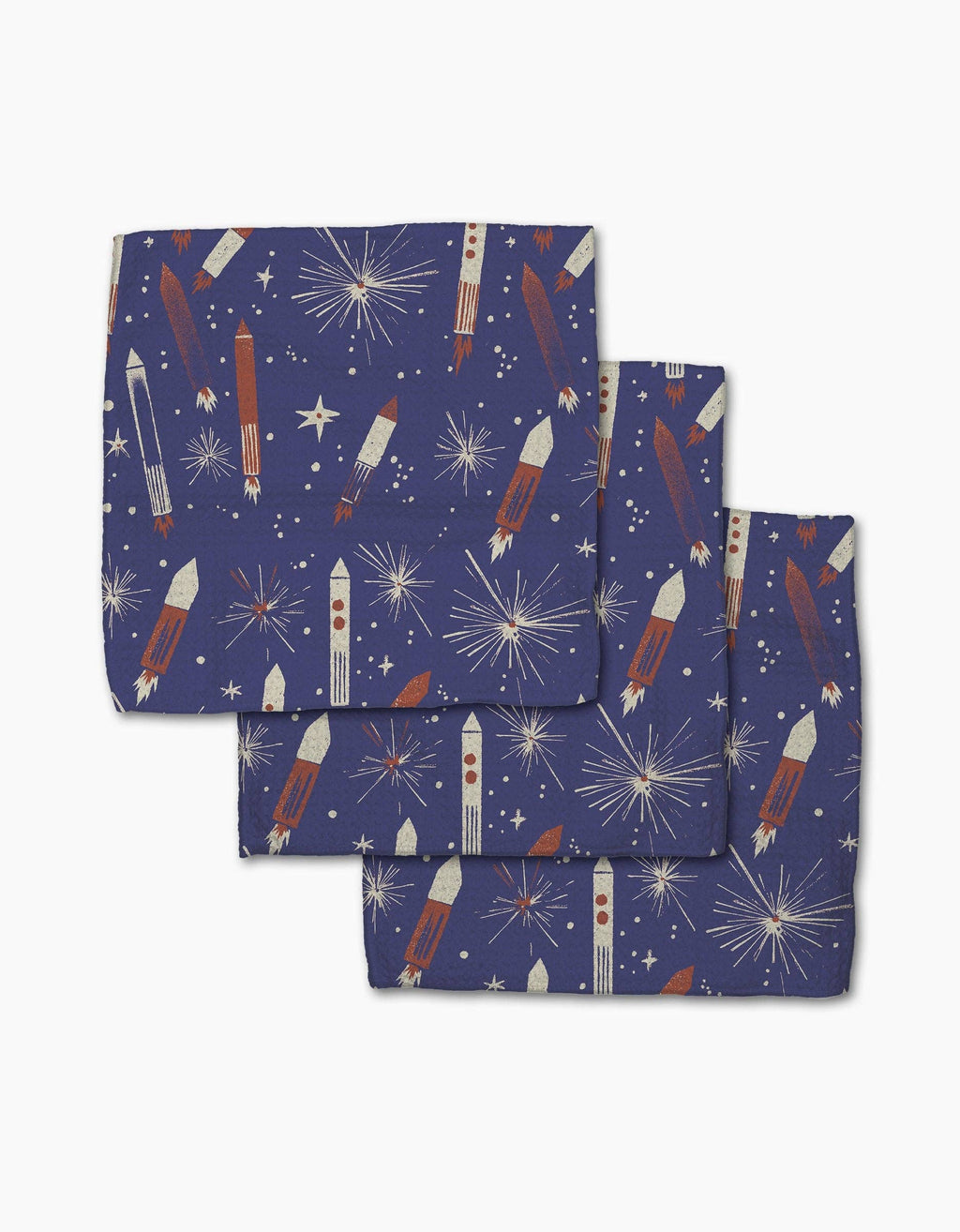Rocketing Through The Skies Dishcloth Set
