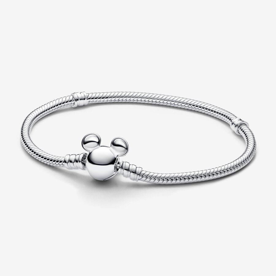 Disney Mickey Mouse Clasp Moments Snake Chain Bracelet - Pandora - 593061C00