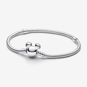 Disney Mickey Mouse Clasp Moments Snake Chain Bracelet - Pandora - 593061C00