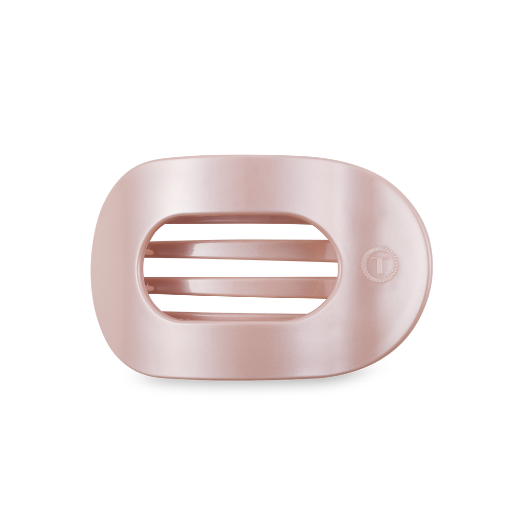 Round Flat Hair Clip | Medium | Pearly Pink