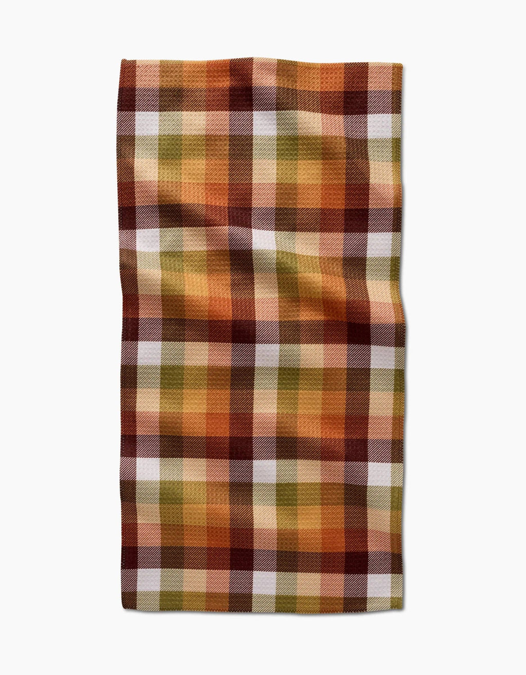 Rustic Autumn Plaid Bar Towel