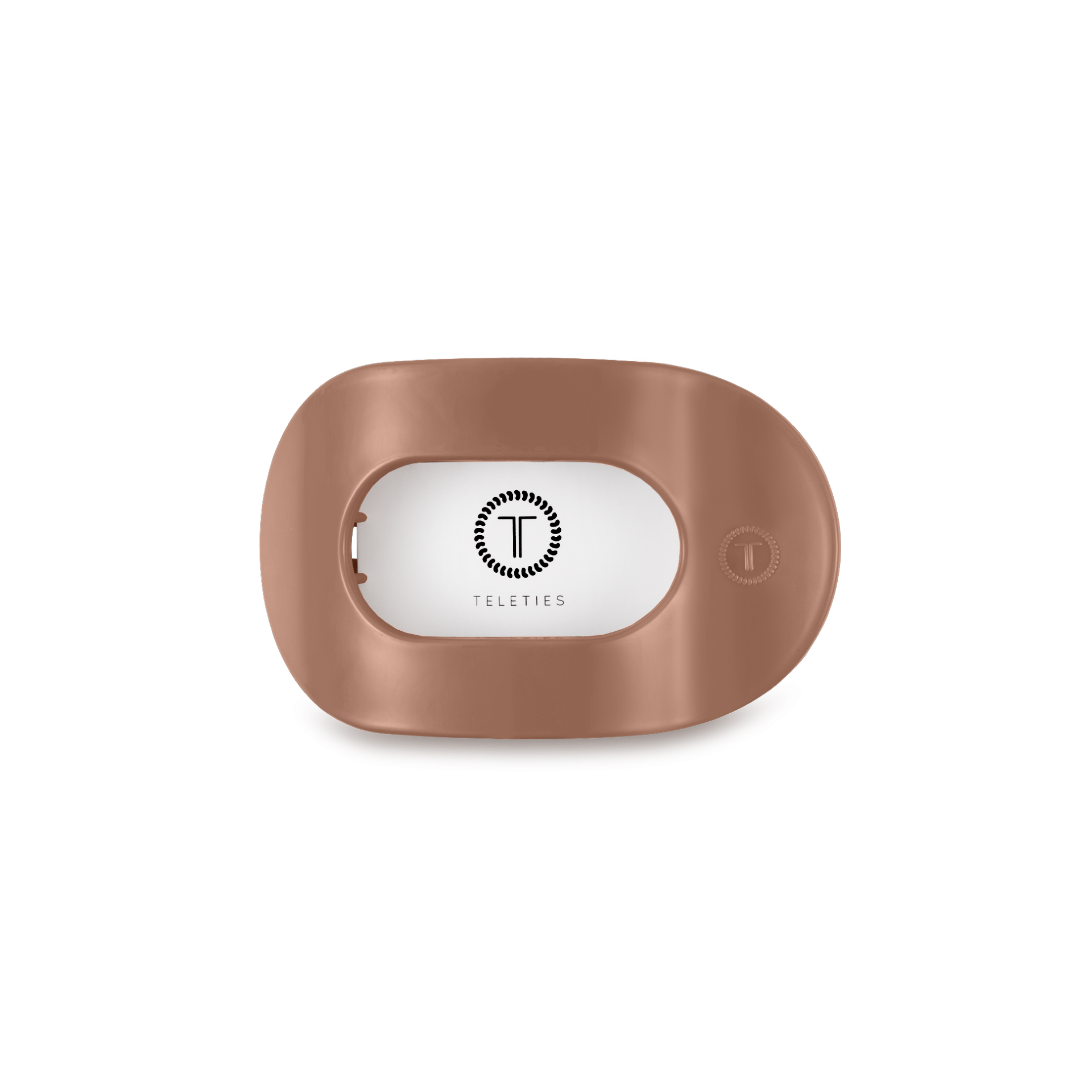 Round Flat Hair Clip | Small | Mocha Mousse