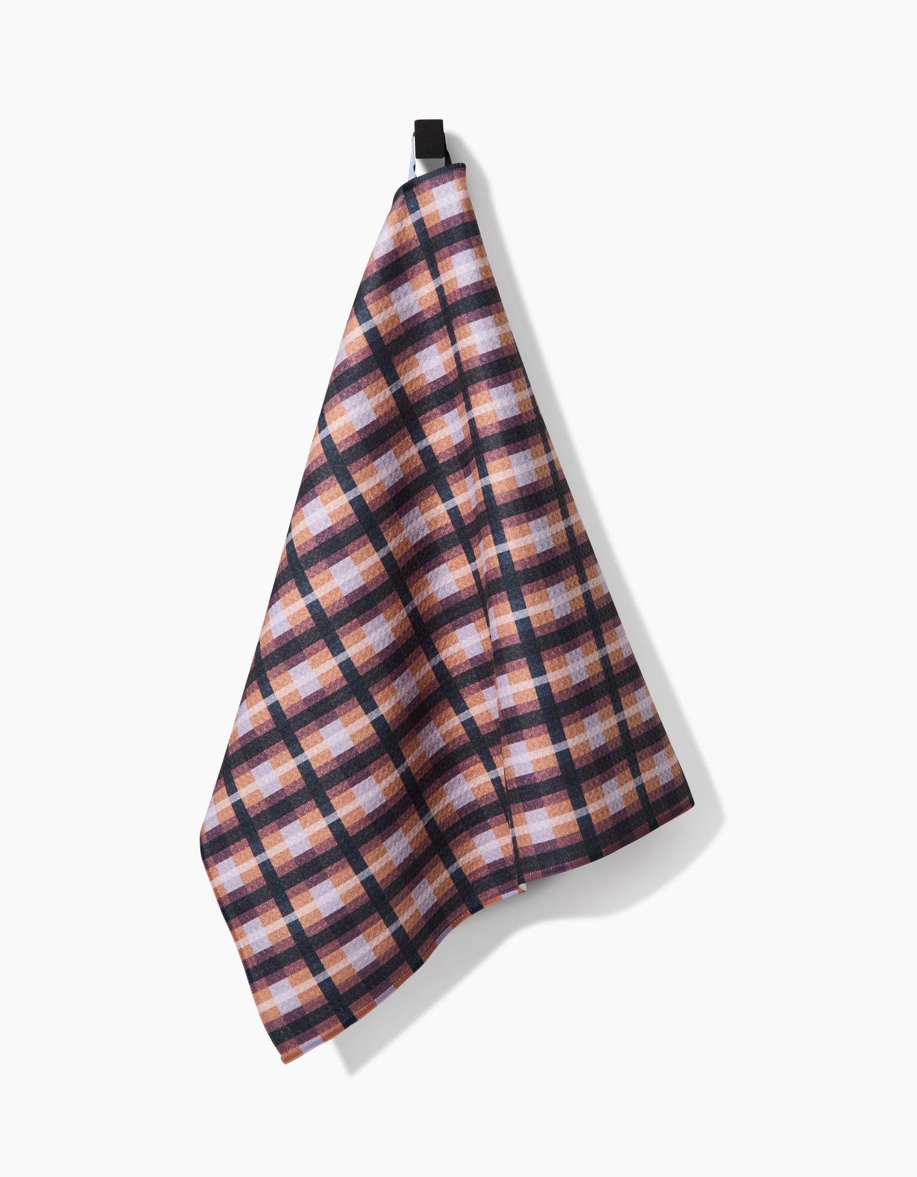 Crossbarred Orange Tea Towel