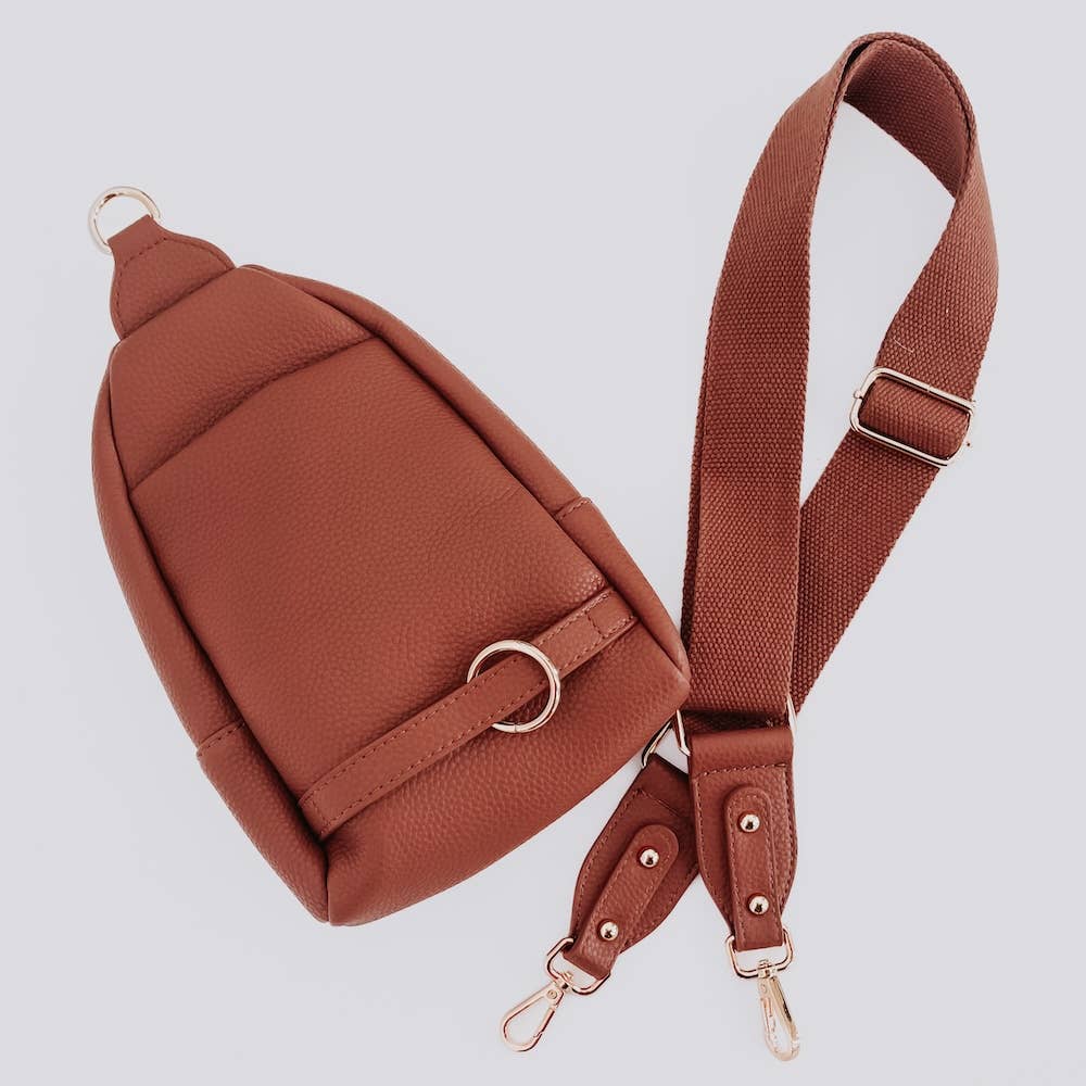Adventure Awaits Sling Bag: Cream