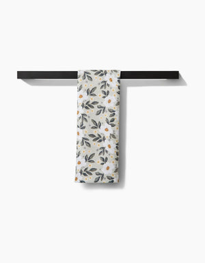 Painted Spring Flowers Tea Towel