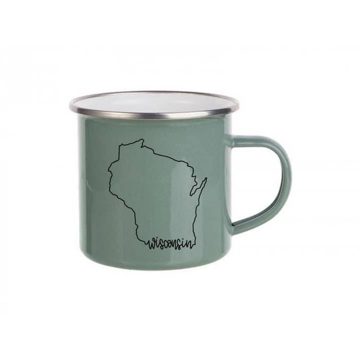 Wisconsin Enamel Mug