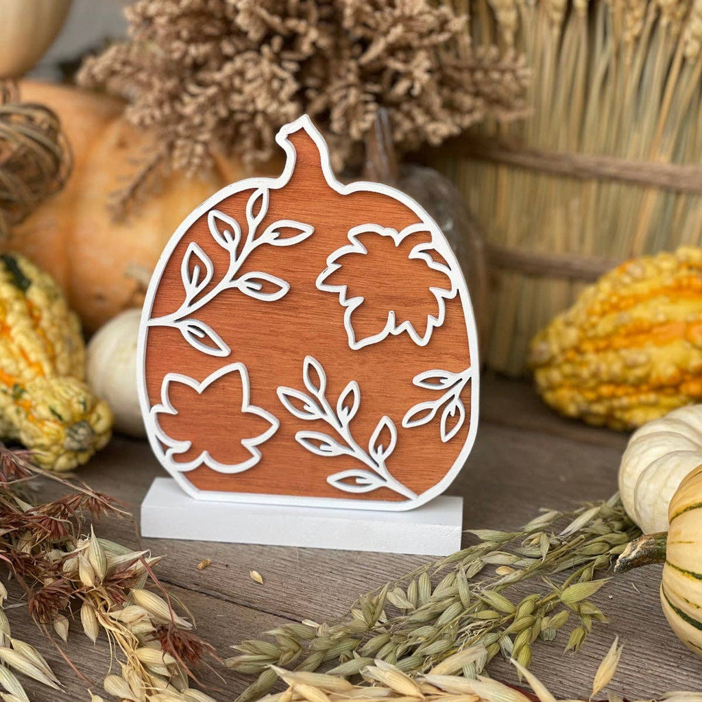 CA-5210 - Orange Leaf Laser Pumpkin