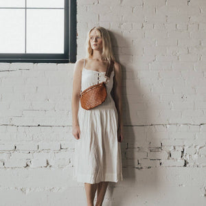 Westlyn Woven Bum Bag *NEW COLORS ADDED*: Woven Checkered Navy