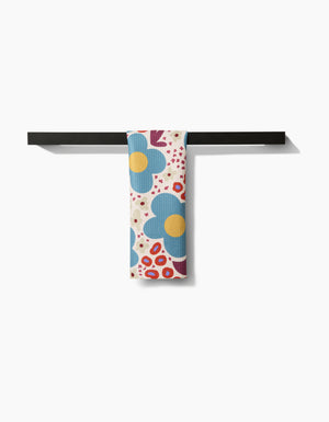 Modern Spring Floral Bar Towel