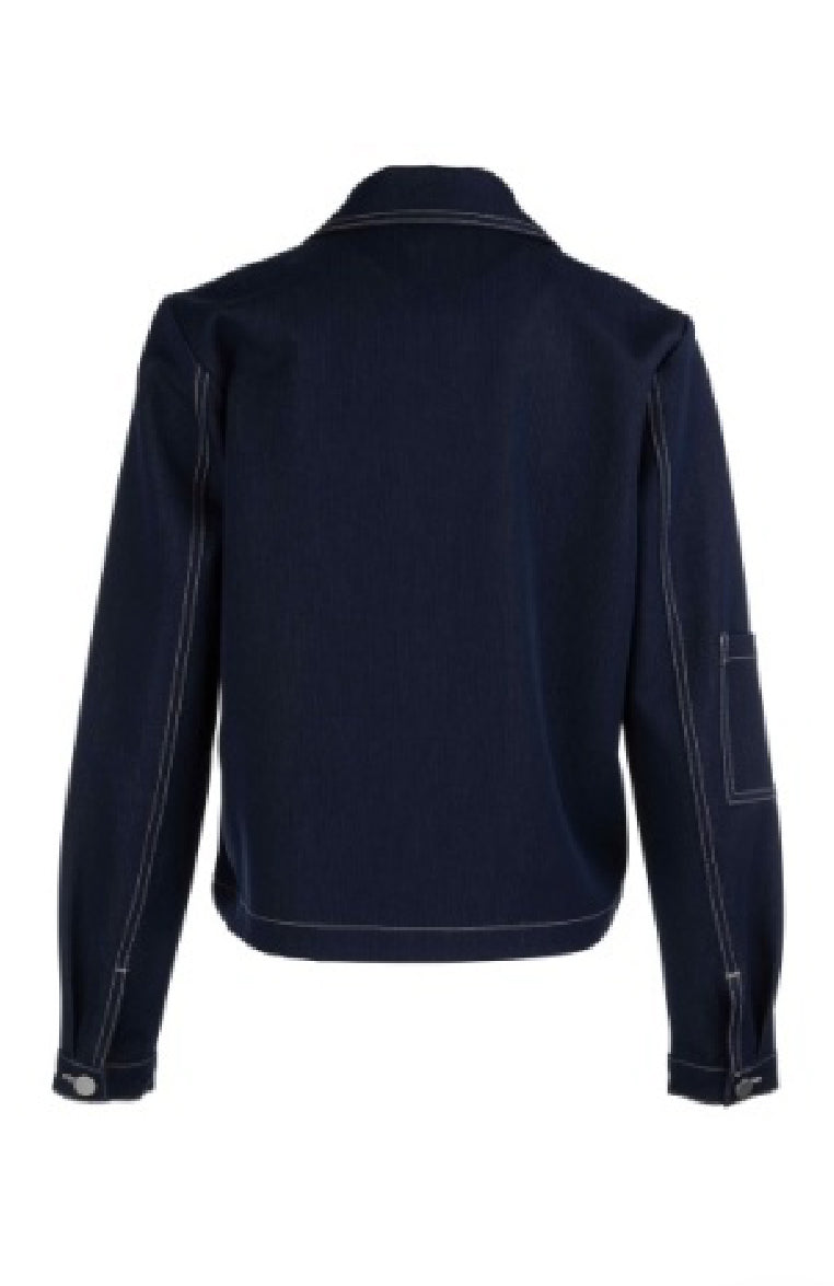 JOLENE JACKET W/ SHIRT COLLAR, BIG PATCH POCKET - Kut from the Kloth