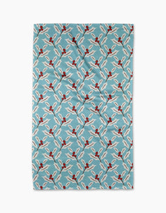 Winter Holly Tea Towel