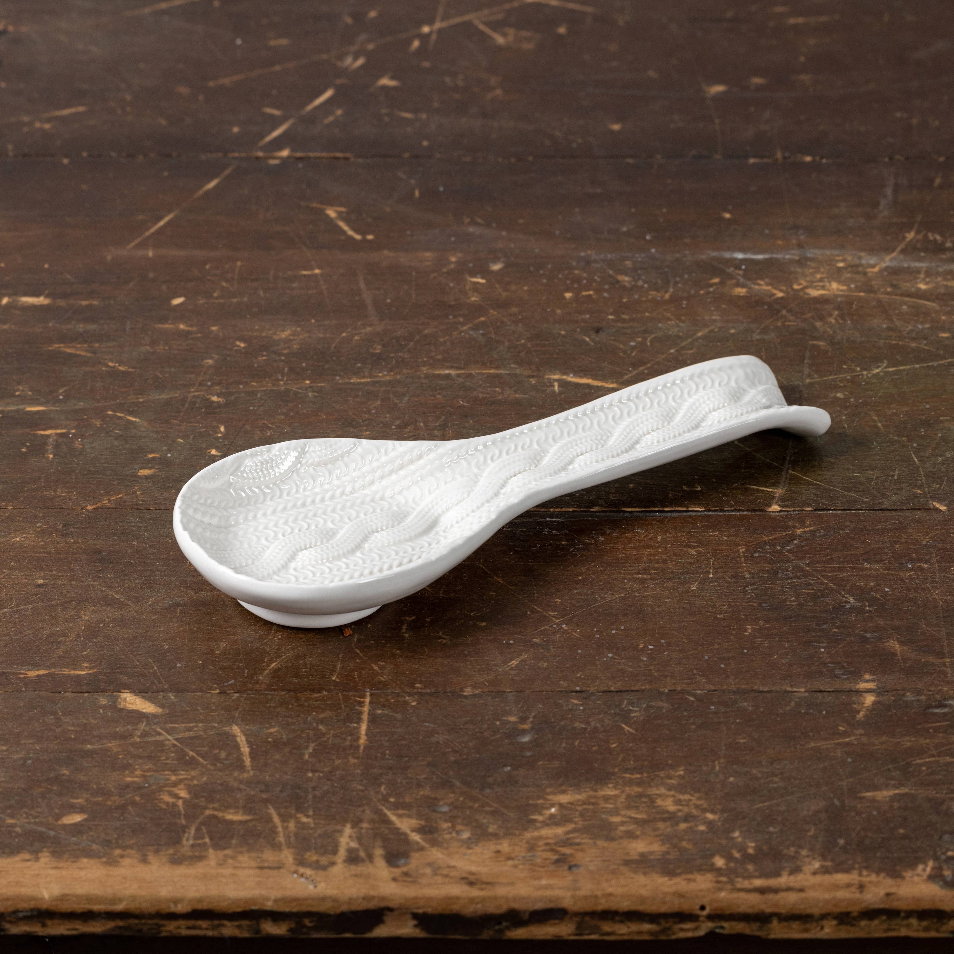 CREAM SWEATER SPOON REST