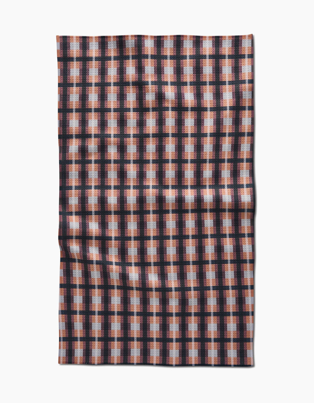 Crossbarred Orange Tea Towel