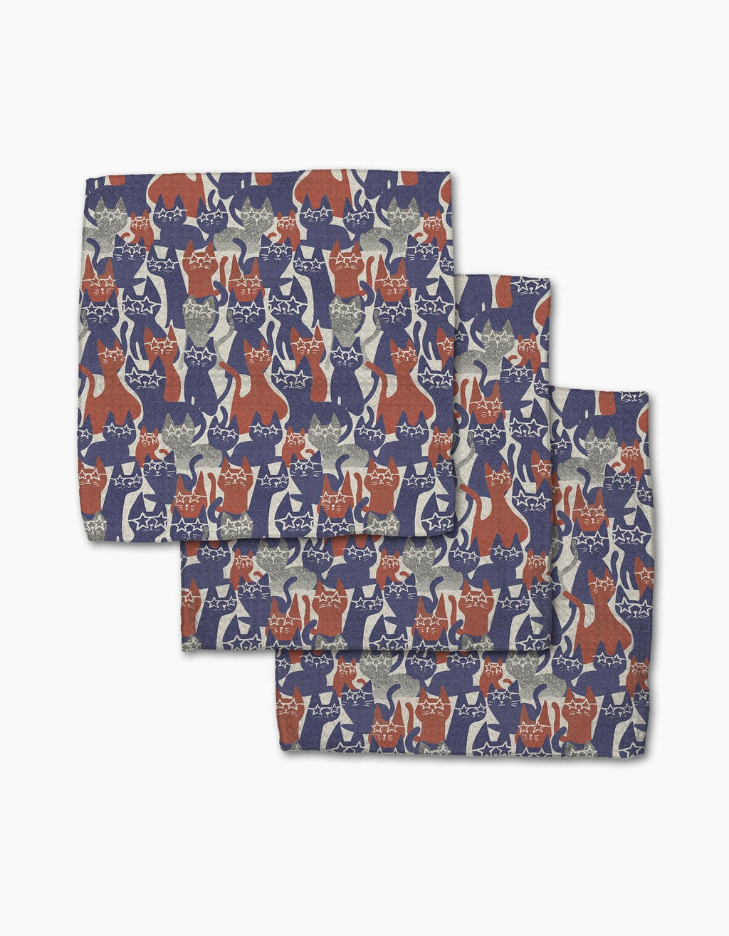 Parading Cats Dishcloth Set