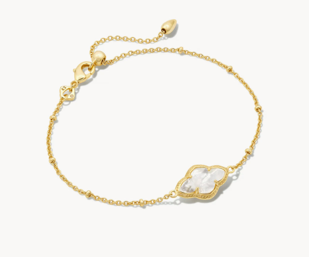 ABBIE SATALLITE CHAIN BRACELET MOTHER OF PEARL B00041GLD