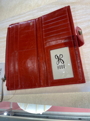 Hobo Dunn Continental Wallet- GRENADINE