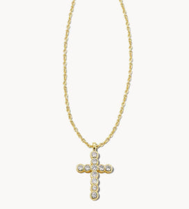 CROSS CRYSTAL PENDANT NECKLACE