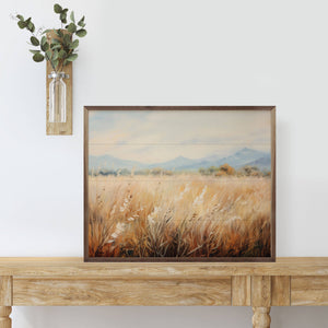 Vast Wheat Field 2 By Petals Prints Design: 10 x 8 x 1.5
