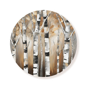 Birch Trees Circle: 24 x 24 x .5