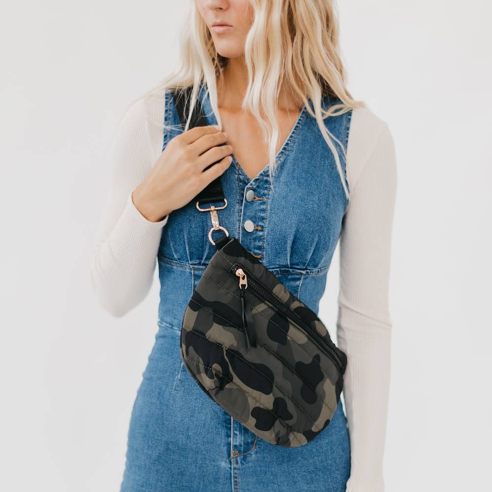 Puffer Belt Bag NEW COLOR: Leopard
