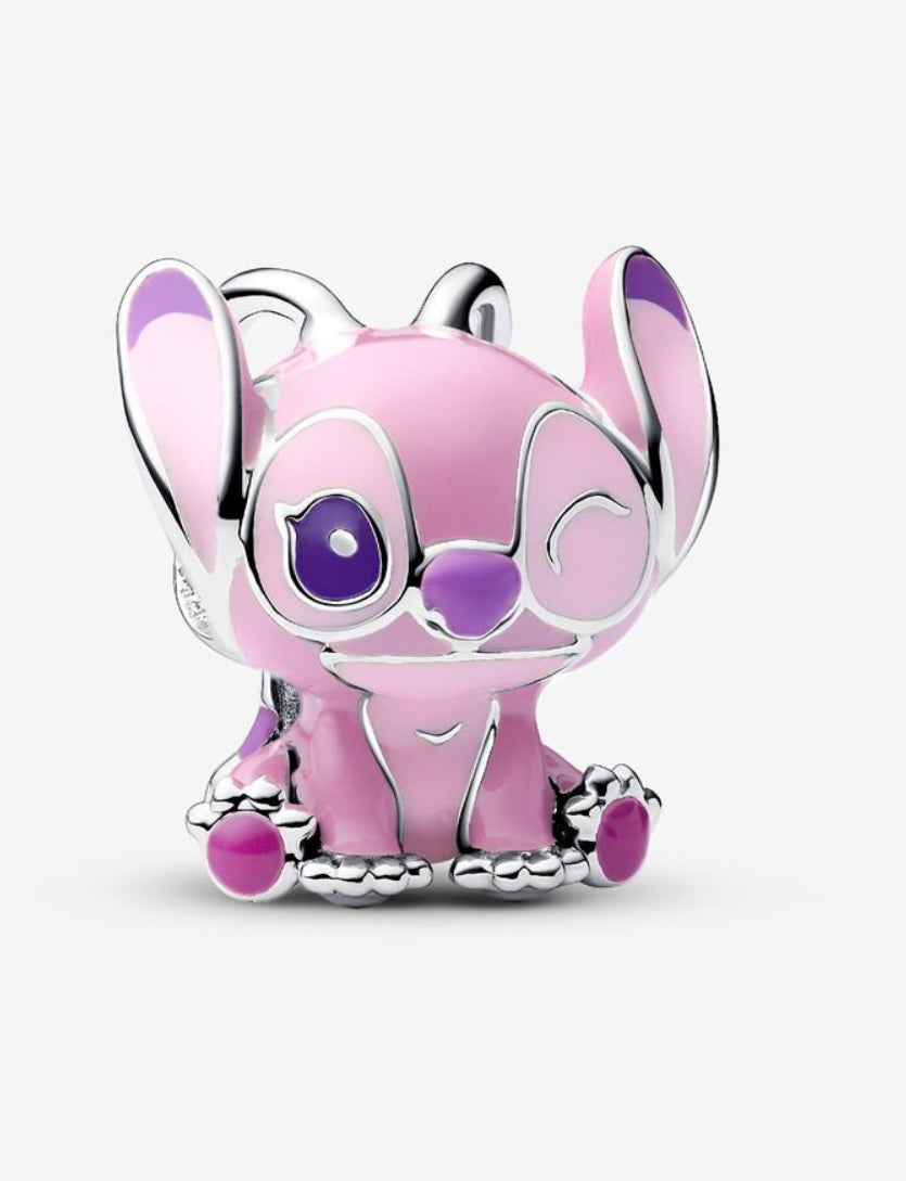 Pandora Disney LILO & Stitch Angel Charm pink and purple enamel 793739C01