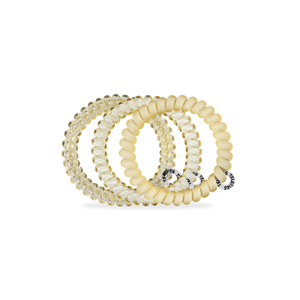 Spiral Hair Coils | Small | Butter Yellow Hair Ties
