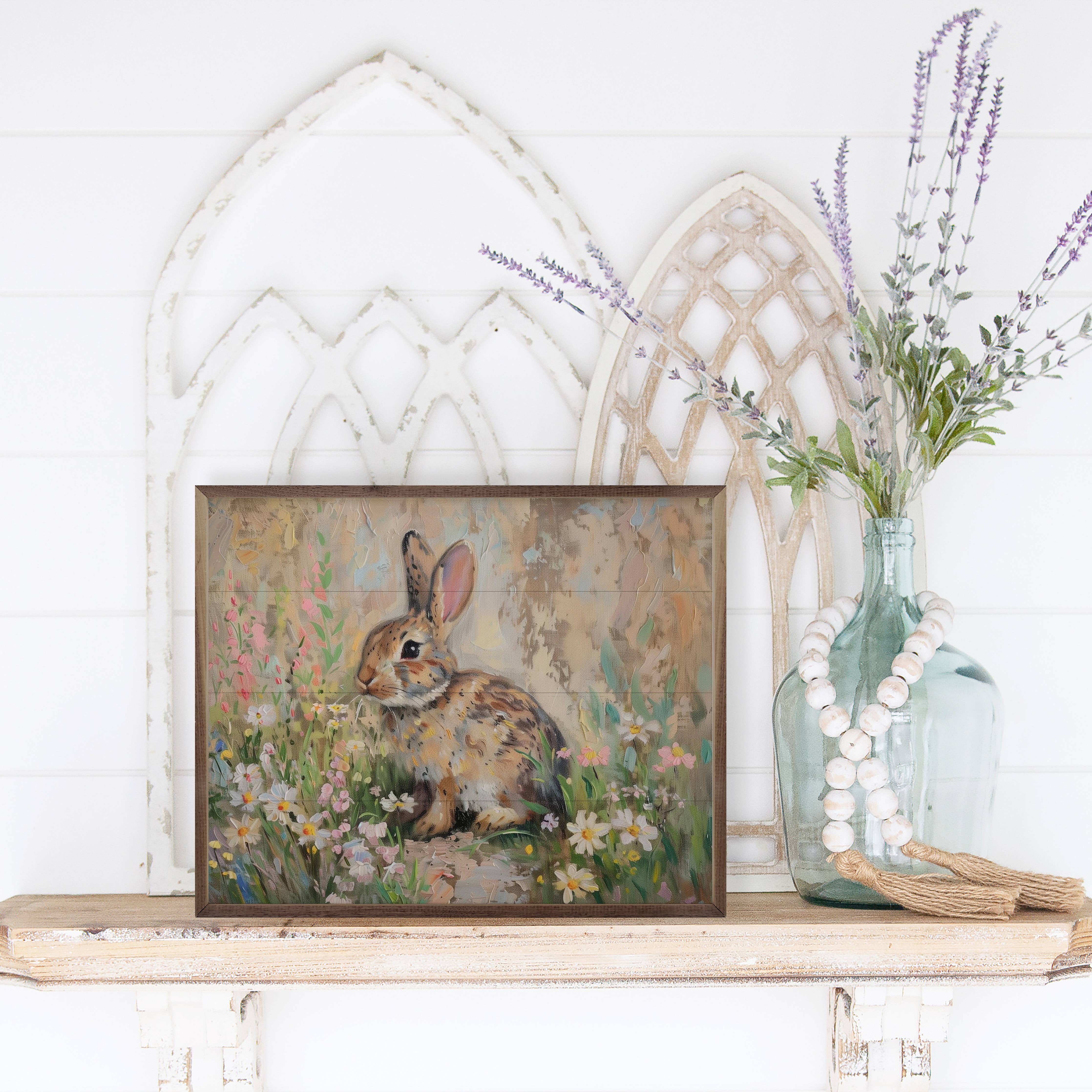 Spring Bunny By Nina Art: 10x8