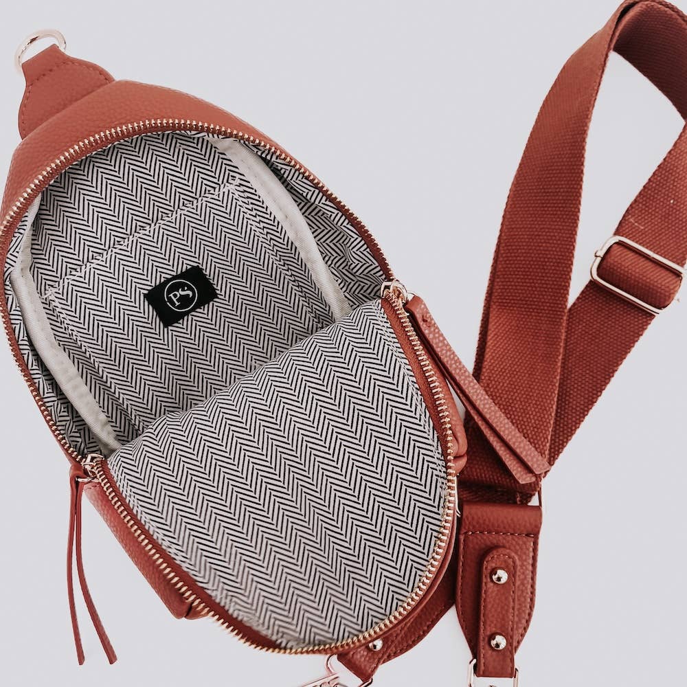 Adventure Awaits Sling Bag: Cream