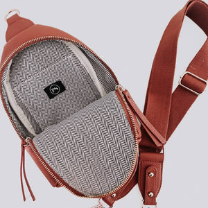 Adventure Awaits Sling Bag: Cream