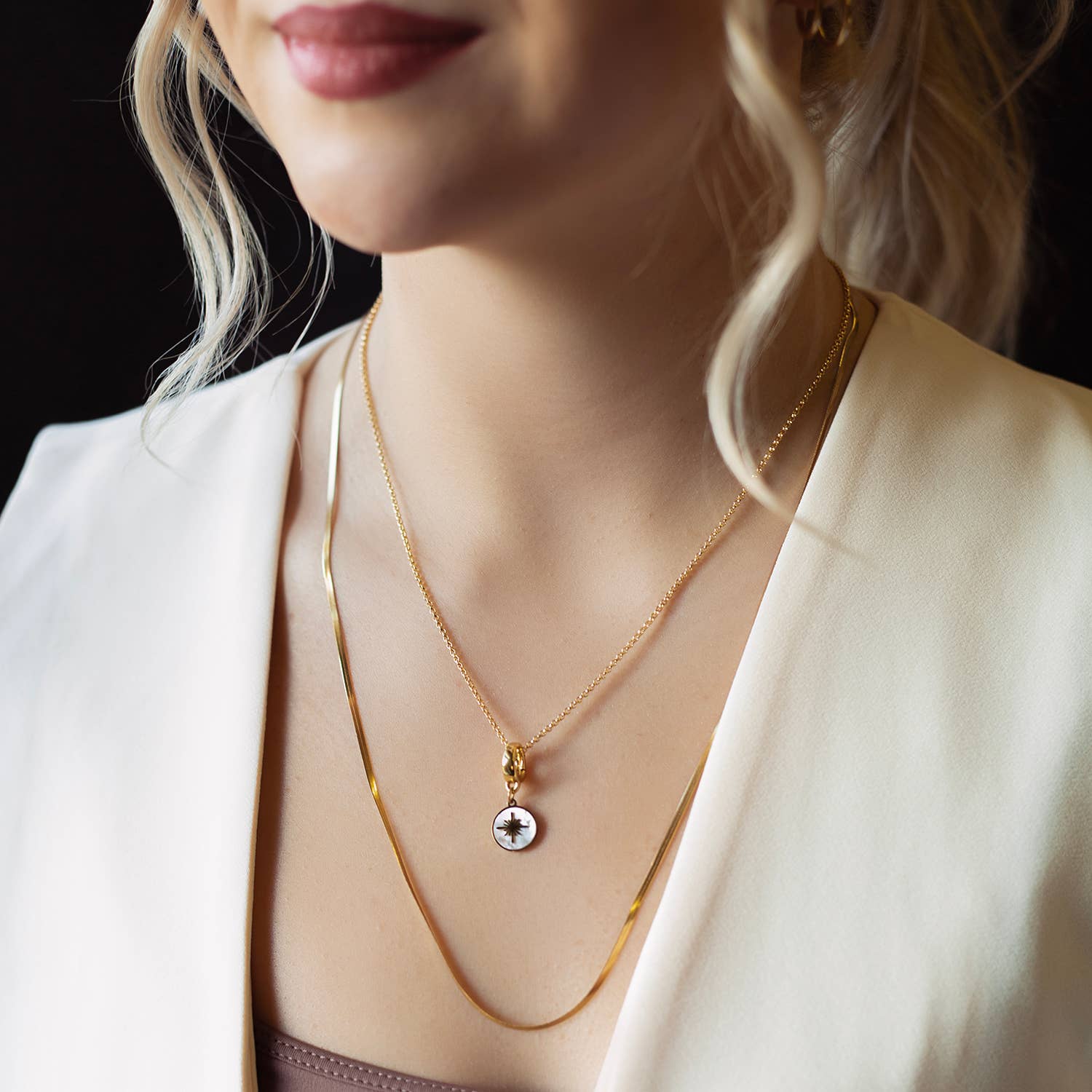 Star Charm, Mother of Pearl | Charm Bar | Charm Necklace