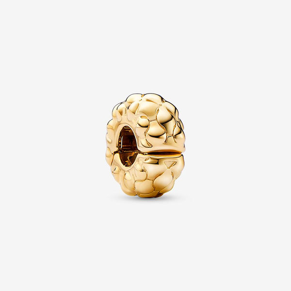14k Gold-plated Slim Studded Clip Charm - Pandora - 762716C00