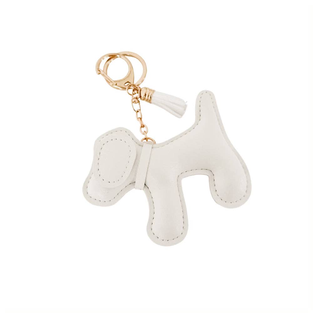 Labrador Puppy Bag Charm: White