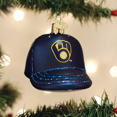 Brewers Baseball Cap Ornament - Old World Christmas