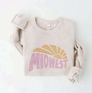 MIDWEST  Graphic Sweatshirt: HEATHER DUST