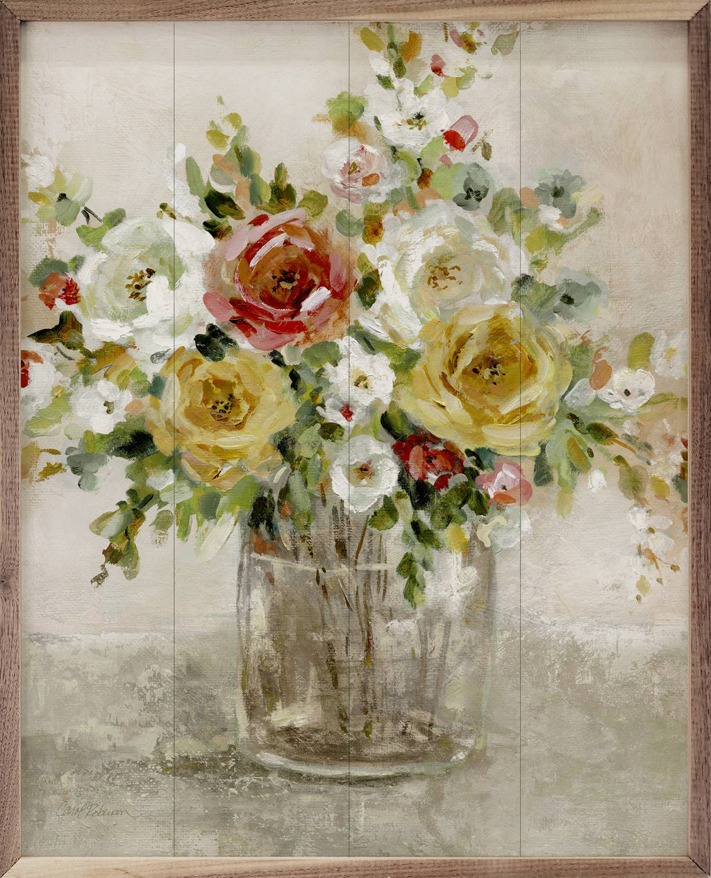 Autumal Arrangement By Carol Robinson: 8 x 10 x 1.5