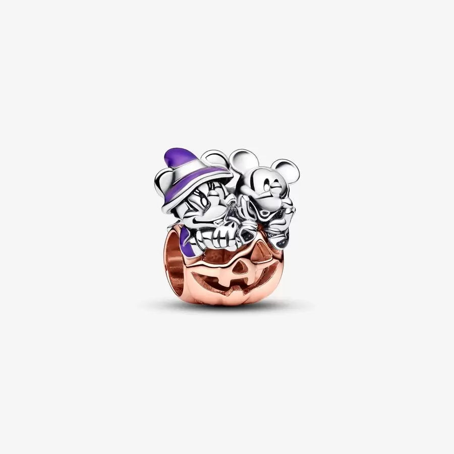 Disney Mickey Mouse & Minnie Mouse Halloween Pumpkin Charm - Pandora - 782816C01