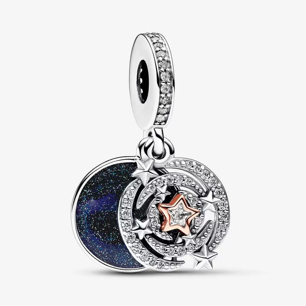 Two-tone Shooting Star Double Dangle Charm - Pandora