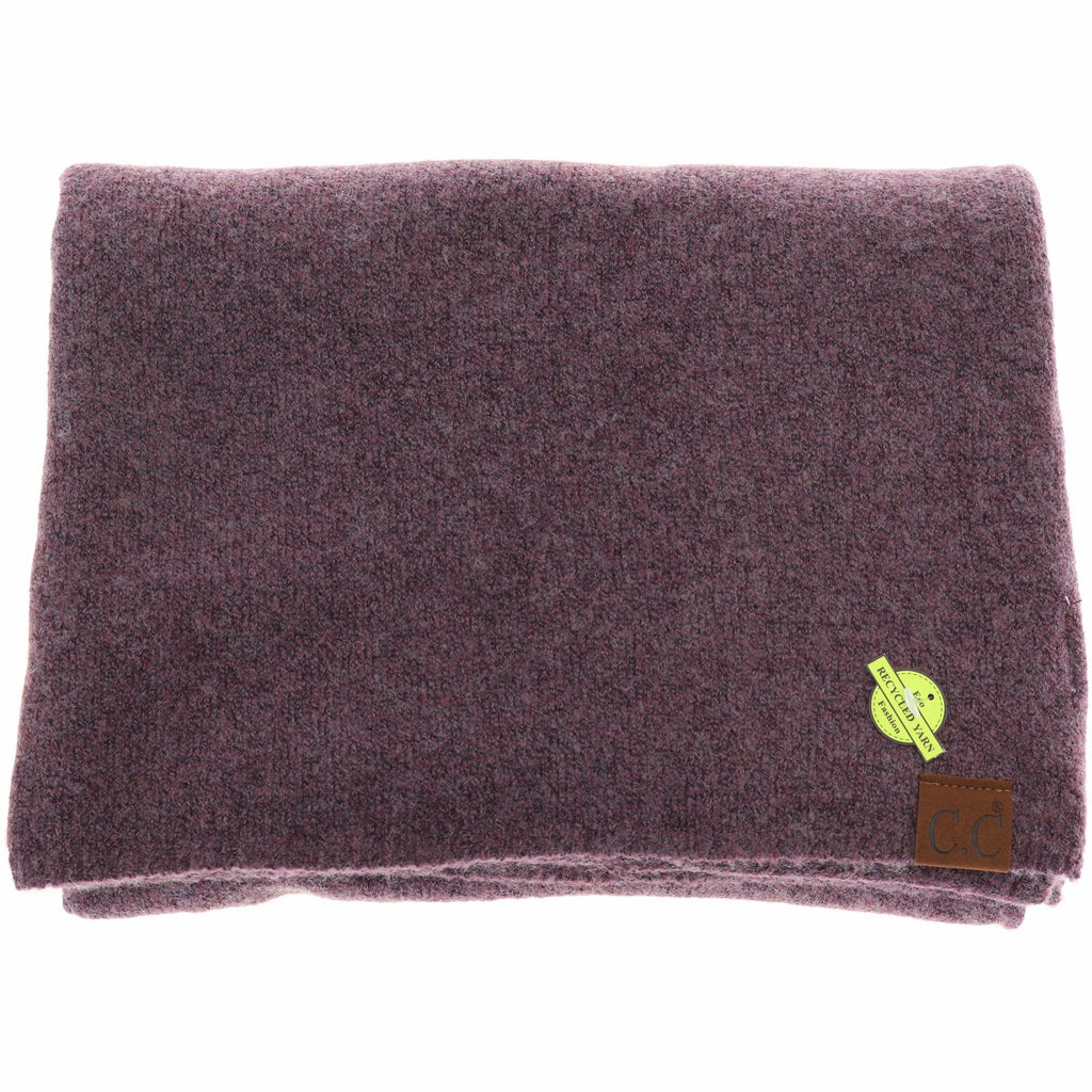 Soft Ribbed C.C Scarf SF2075: Coco Berry