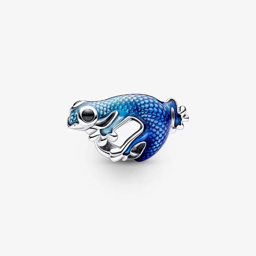 Metallic Blue Gecko Charm - Pandora - 792701C01