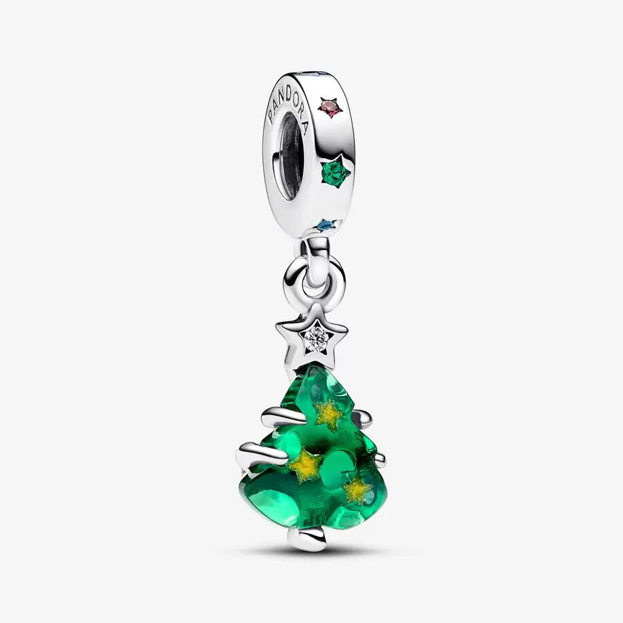 Sparkling Christmas Tree Dangle Charm - Pandora - 792983C01