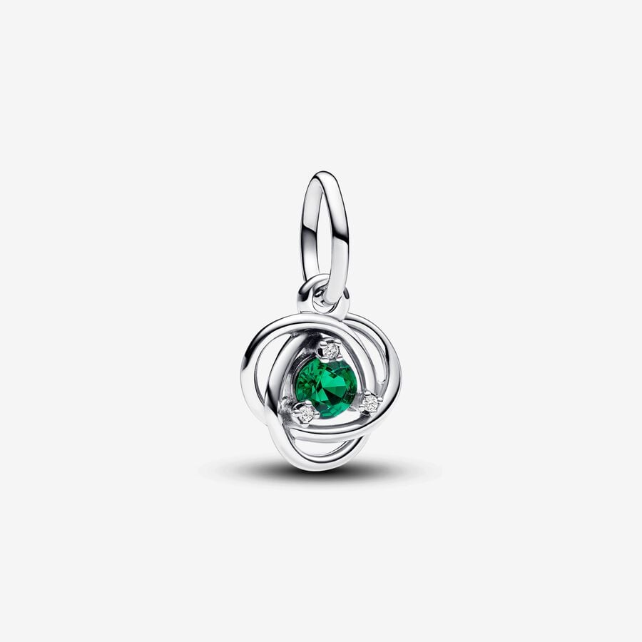 Green Eternity Circle Dangle Charm - Pandora - 793125C05