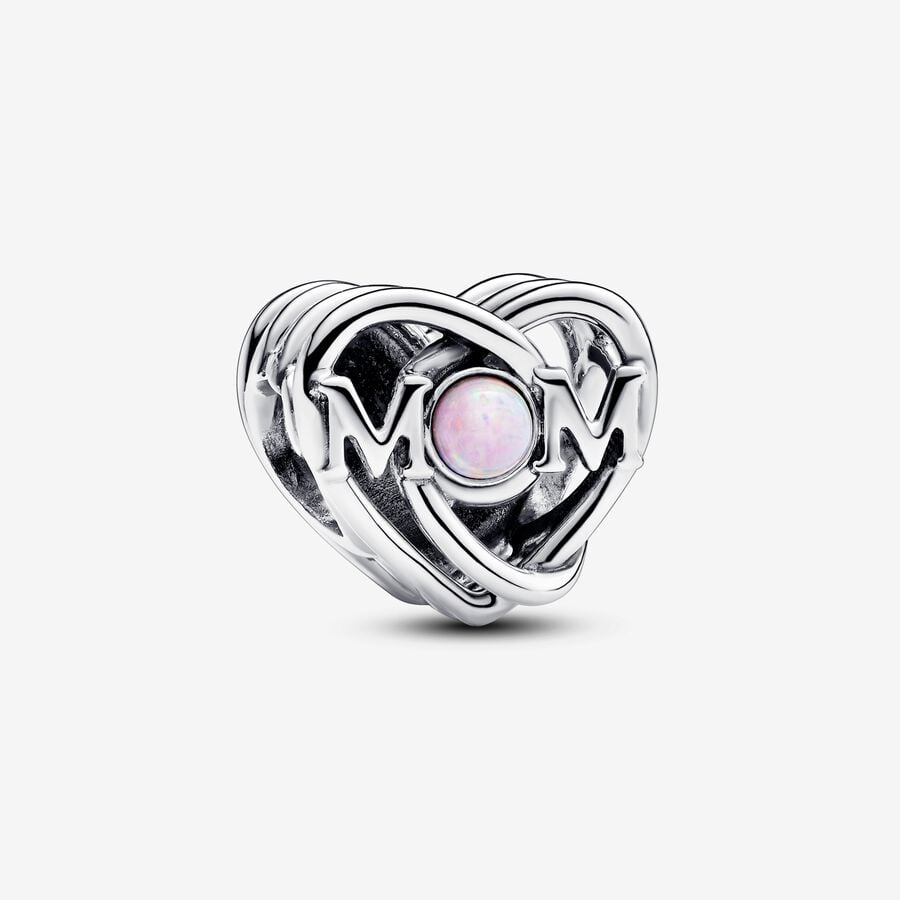 Openwork Mom & Heart Charm - Pandora - 793233C01