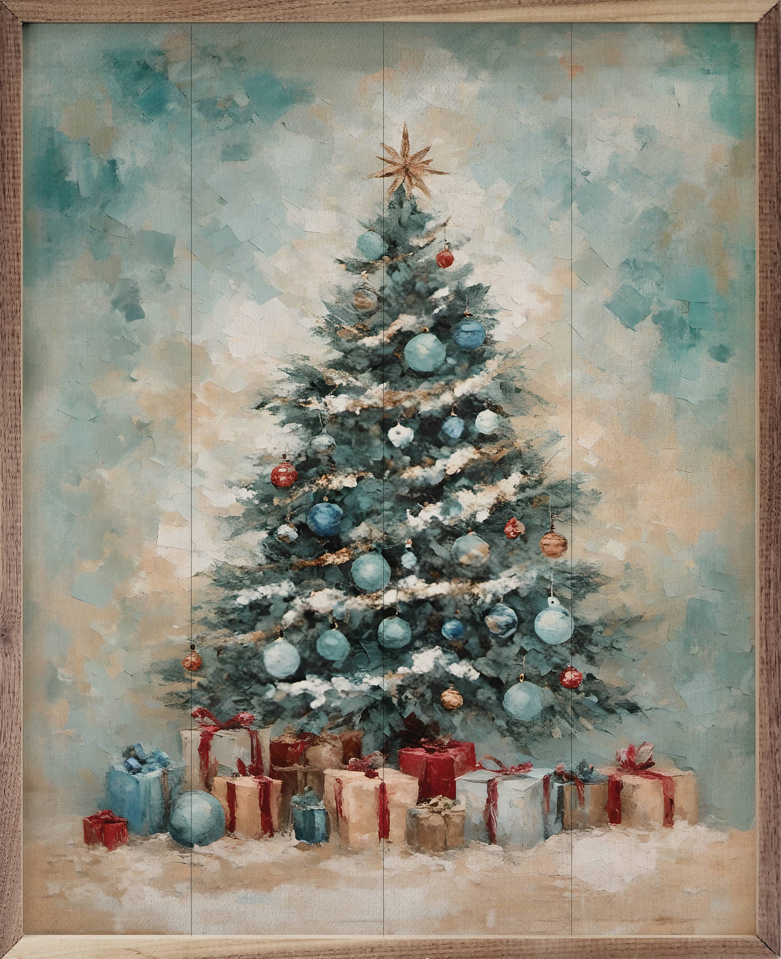 Coastal Holiday Tree: 16 x 20 x 1.5