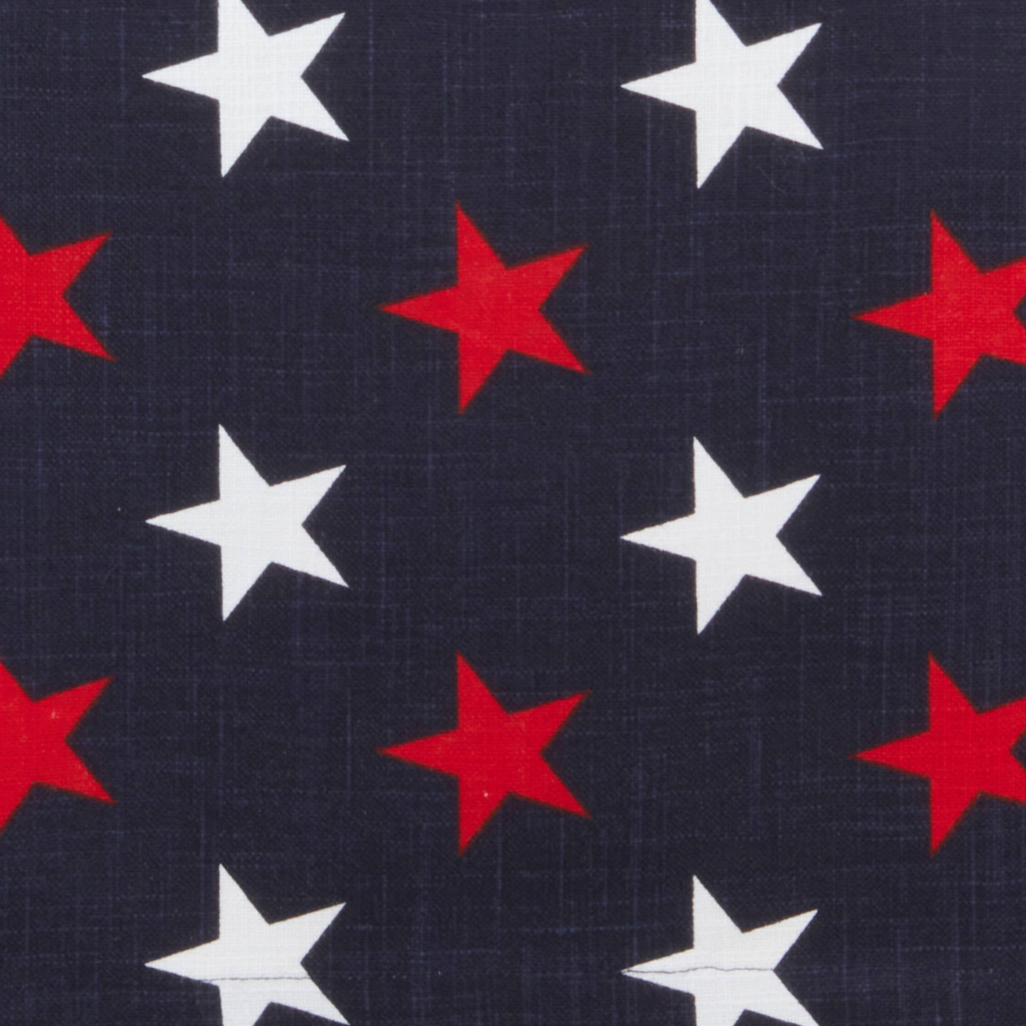 Patriotic Americana Stars Table Runner: Red/White/Blue / 14"x72"