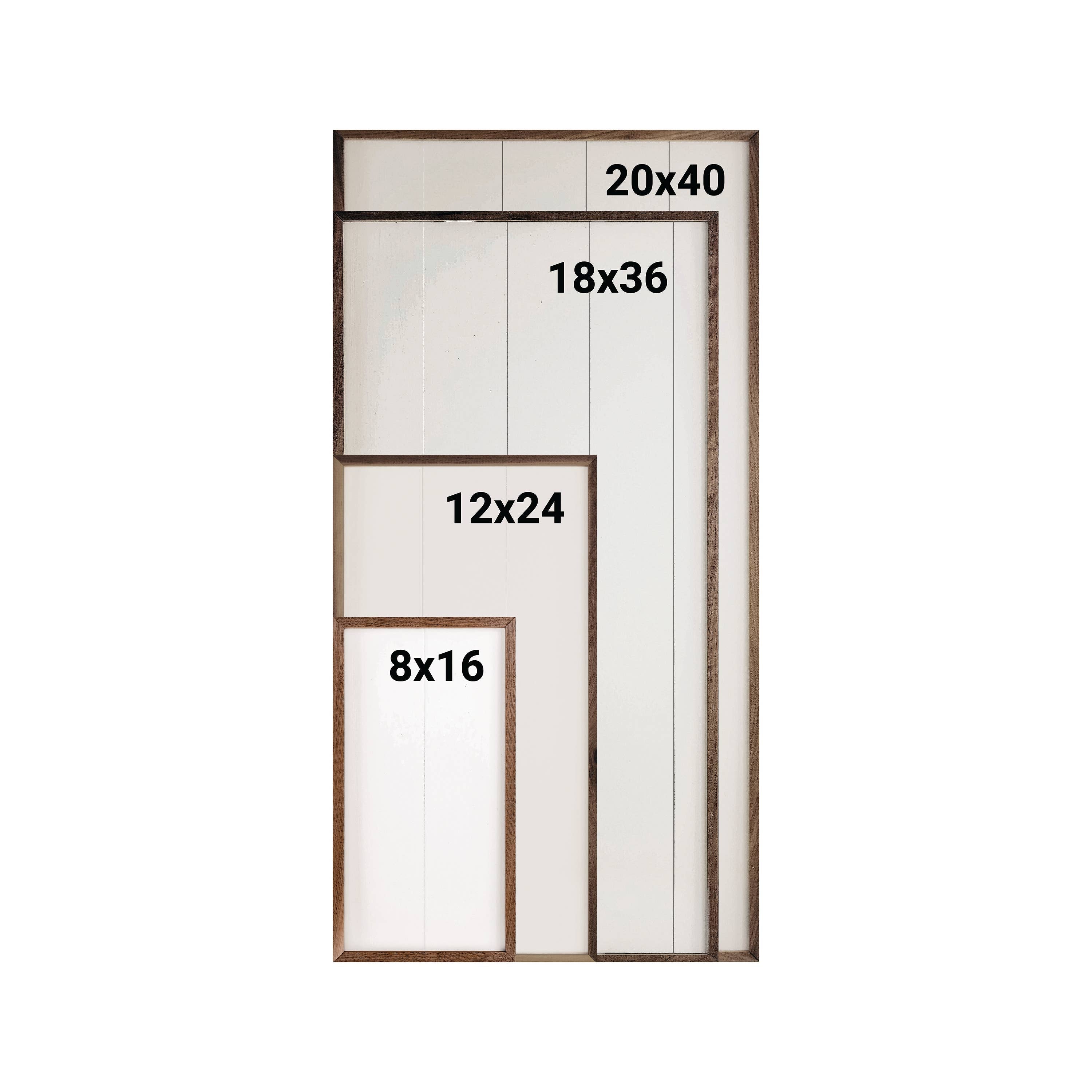White Birch Trees Autumn Scene: 12x24