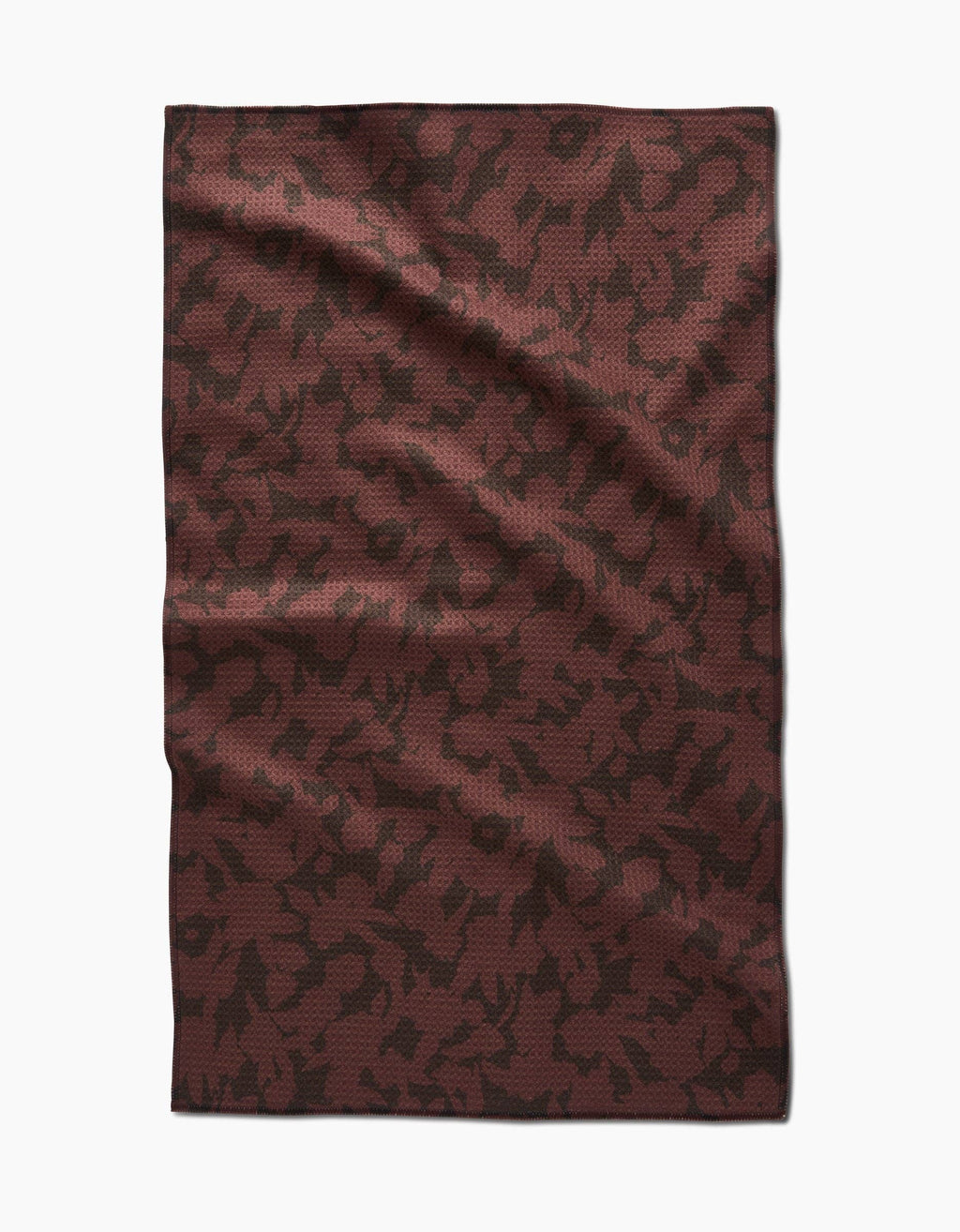 Wild Wood Maroon Tea Towel