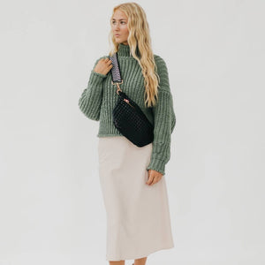 Westlyn Woven Bum Bag *NEW COLORS ADDED*: Woven Checkered Navy