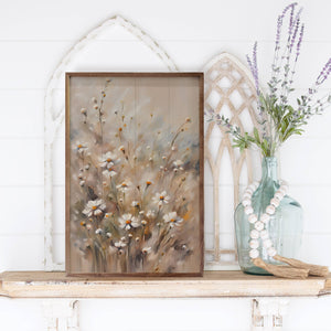 Brown And Tan Daisies: 24 x 36 x 1.5